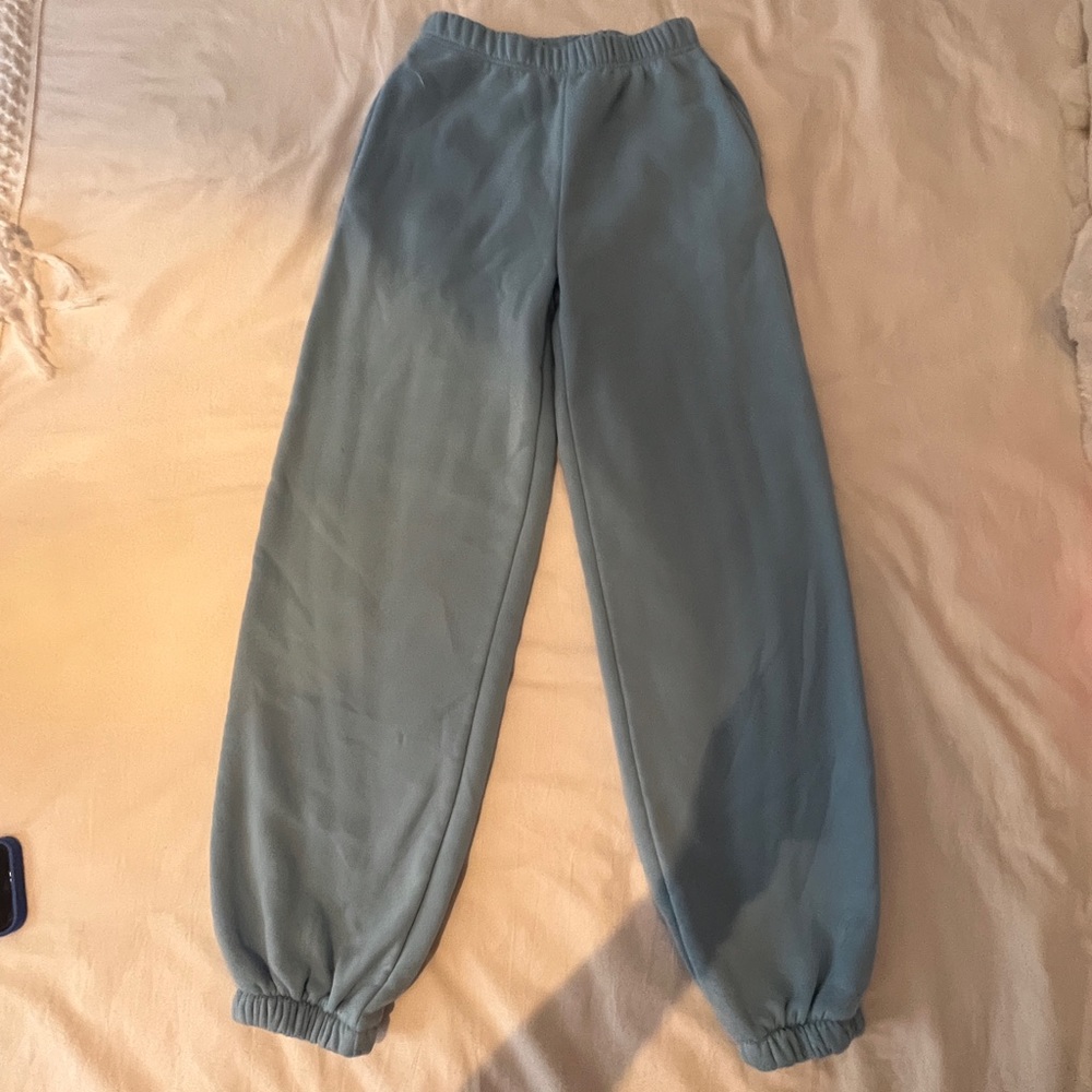 blue sweatpants